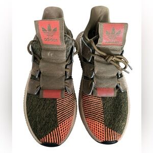 Men’s Adidas Prophere Trace Olive / Orange Sneakers Size 9.5 🔥